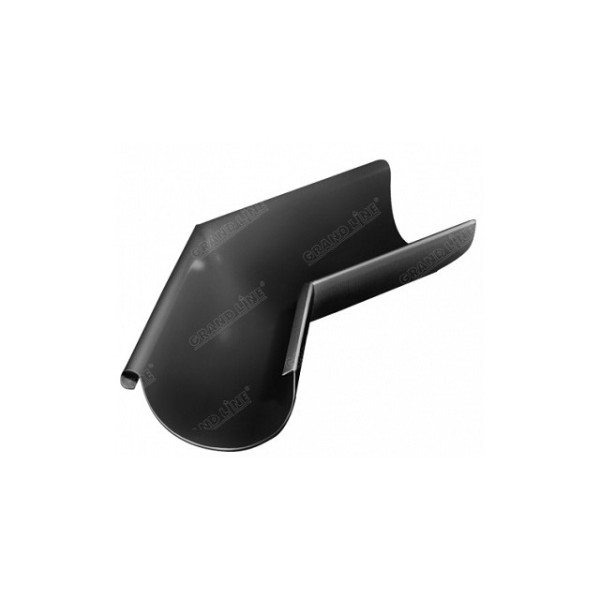 Водосток Grand Line 125x90 – Угол наружный 135° RAL 9005 купить в Симферополe