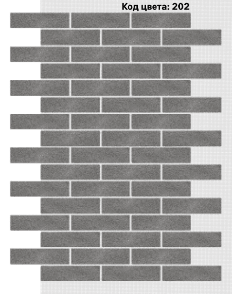 Фасадная система АМК Кирпич 250х65 мм (Однотонный на армирующей сетке) код цвета 202 купить в Симферополe