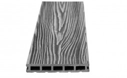 Террасная доска из ДПК RusDecking Unodeck Mogano - Серый