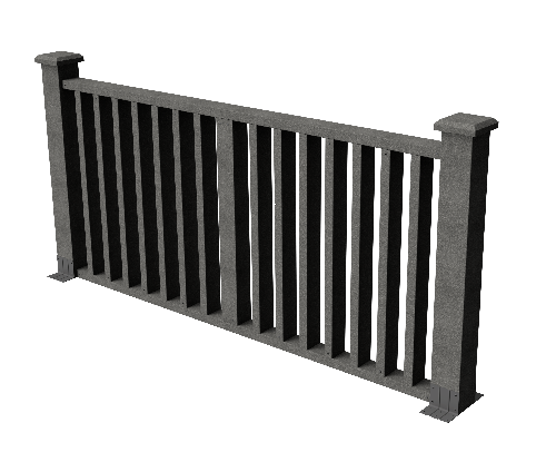 Ограждения декоративное ДПК GRINDERDECO Риальто серый базальт купить в Симферополe