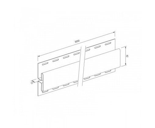 H-профиль для винилового сайдинга VOX STANDART купить в Симферополe