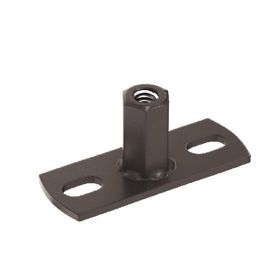 Водосток Aquasistem, система 125x90 - Держатель для хомута под метиз RR 32 Тёмно-Коричневый купить в Симферополe