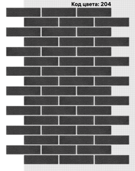 Фасадная система АМК Кирпич 250х65 мм (Однотонный на армирующей сетке) код цвета 204 купить в Симферополe