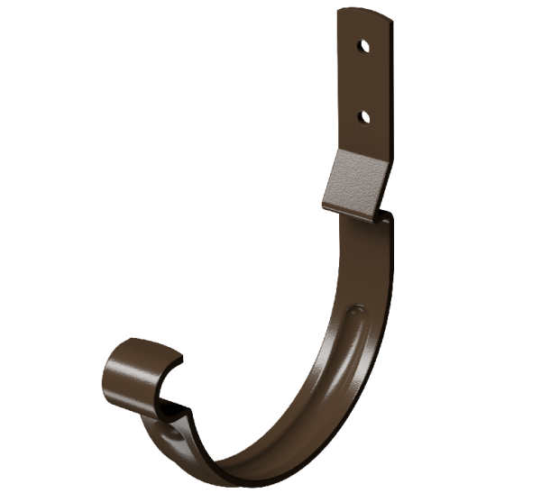 Карнизный крюк короткий (гнутый) D125 Döcke STAL PREMIUM Каштан, (RAL 8017) купить в Симферополe