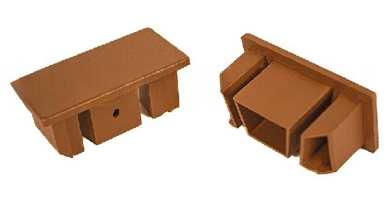 Заглушка для перил торцевая из алюминия GardenParkett Орех купить в Симферополe