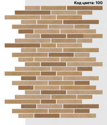 Фасадная система АМК Ригель 150х39/250х39/350х39 мм (Микс на армирующей сетке) Код цвета.100