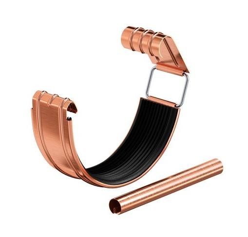 Водосток Aquasistem, система 125x90 - Соединитель желоба с уплотнителем медный купить в Симферополe