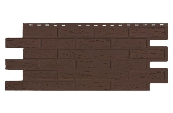 Фасадная панель T-Siding Кирпич Саман Эко Браун купить в Симферополe