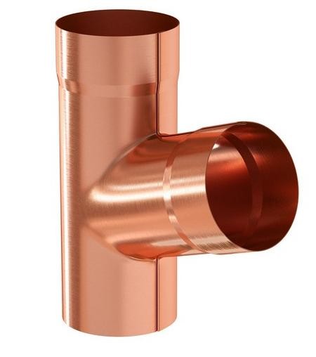 Водосток Aquasistem, система 125x90 - Тройник трубы медный купить в Симферополe