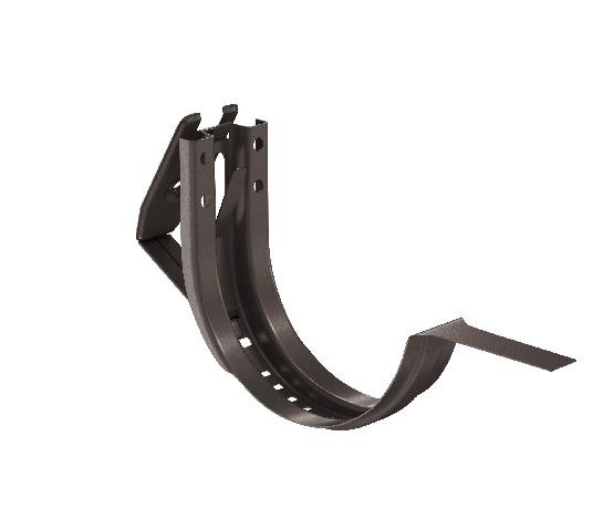 Водосток Aquasistem, система 125x90 - Крюк крепления желоба короткий регулируемый RR 32 Тёмно-Коричневый купить в Симферополe