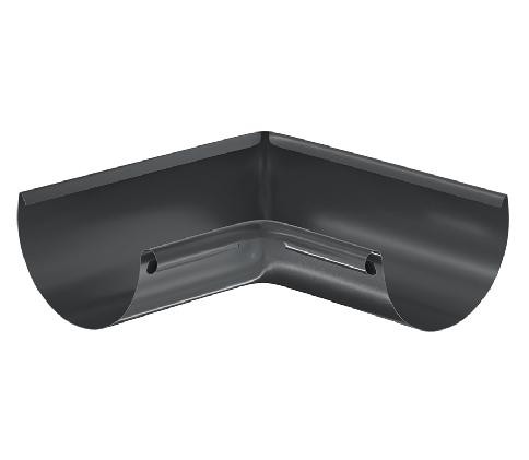 Водосток Aquasistem, система 150/100 - Угол желоба, внутренний 90° RAL 7024 Тёмно-серый купить в Симферополe