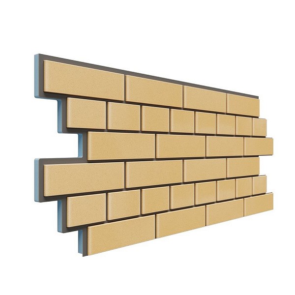 Фасадная термопанель Доломит кирпич 20мм Жёлтый купить в Симферополe