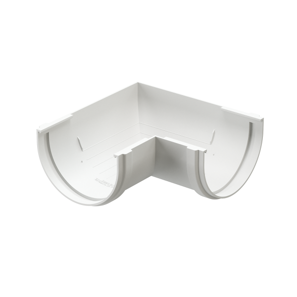 Угол желоба 90˚ Docke Premium ПВХ - Пломбир купить в Симферополe