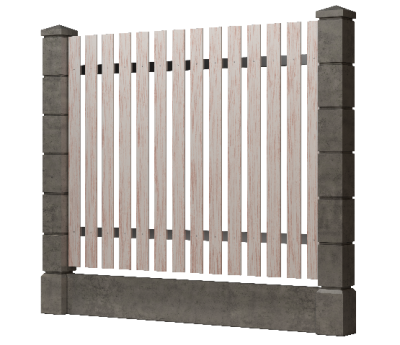 Заборная доска GRINDERDECO, ДПК, шлифованная Выбеленный дуб