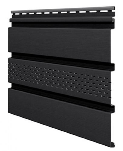 Софит ламинированный VOX UNICOLOR с центральной перфорацией, Графит купить в Симферополe